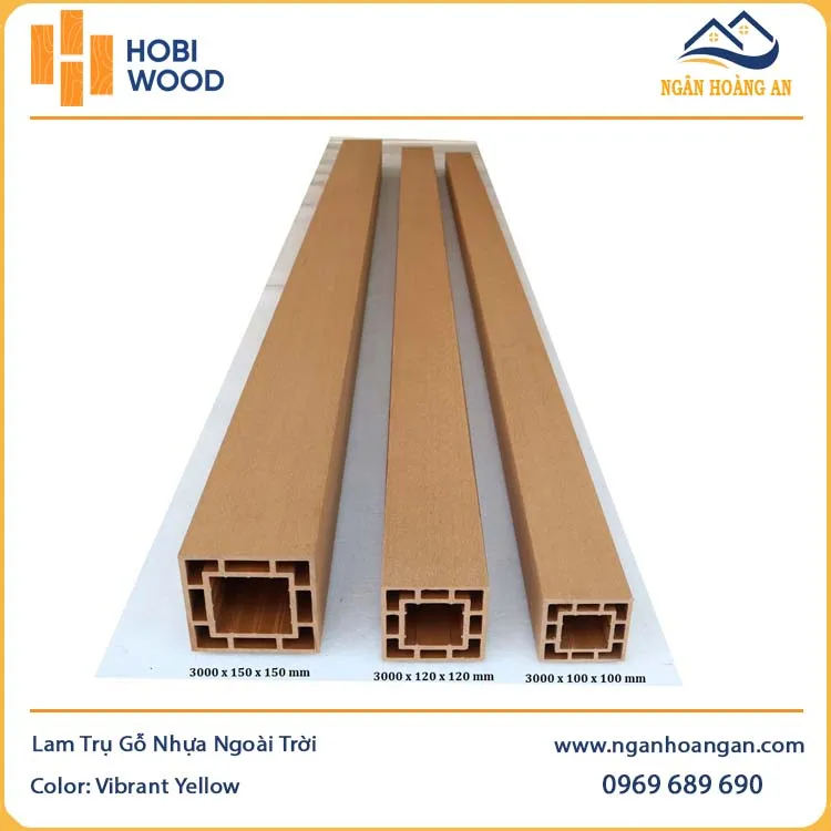 Lam Trụ Pergola Giàn Hoa Ngoài Trời Hobiwood HB120C120 Vibrant Yellow
